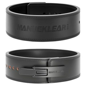 10mm Thick & 4inch Wide Weight Lifting Belt Lever, Lever Belt Weightlifting for Men and Women, Powerlifting Lever Gym Belt for Squat Deadlift Workout (Black, M)